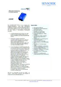 Sensorik Austria - Farbsensor CR200 - Datenblatt
