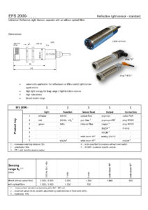 Sensorik Austria - EFS 2000 - Datasheet