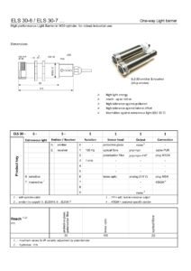 Sensorik Austria - ELS30-6-30-7 - Datasheet
