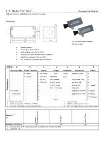 Sensorik Austria - FSP30-6-30-7 - Datasheet